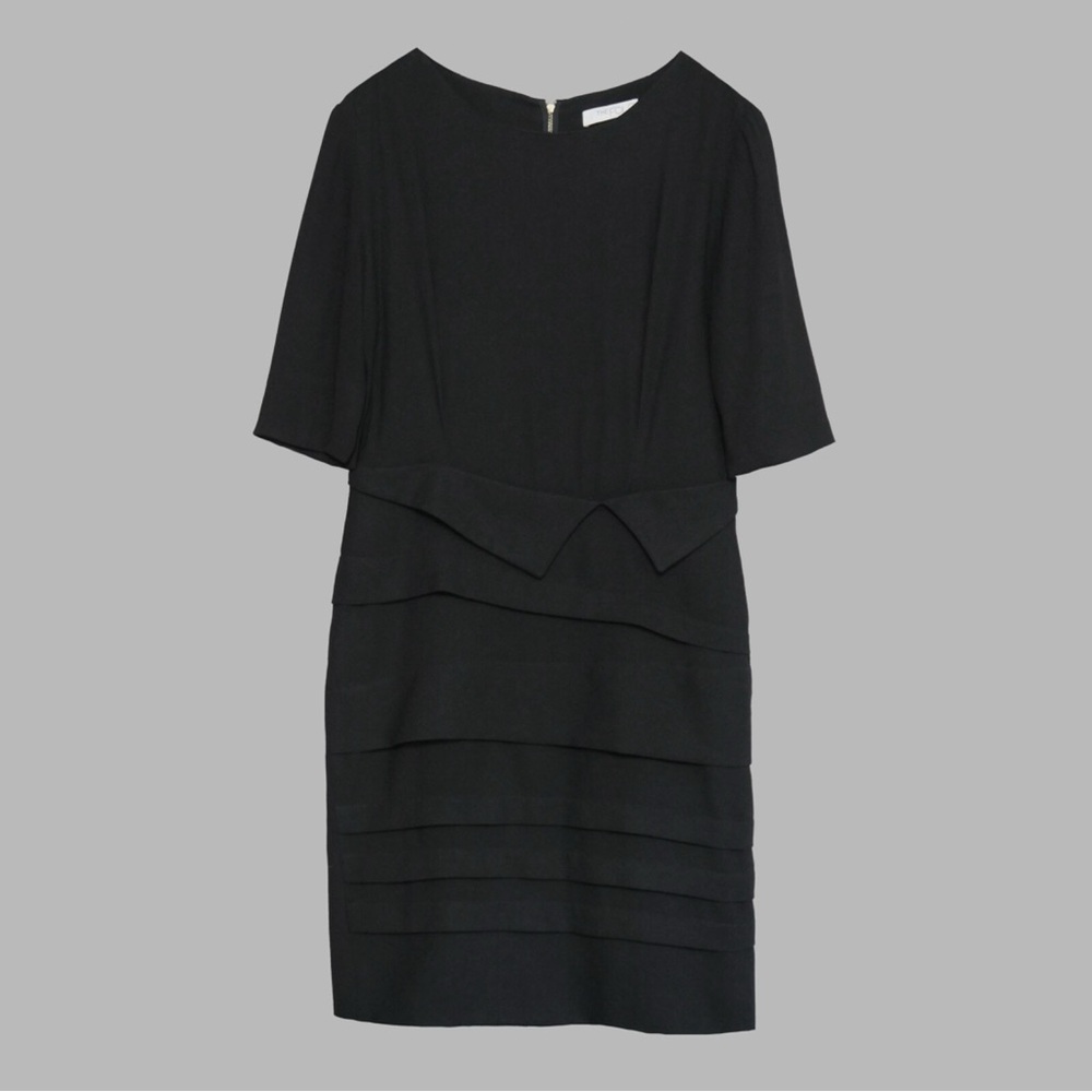 The Fold London Elegant Black Pencil Dress